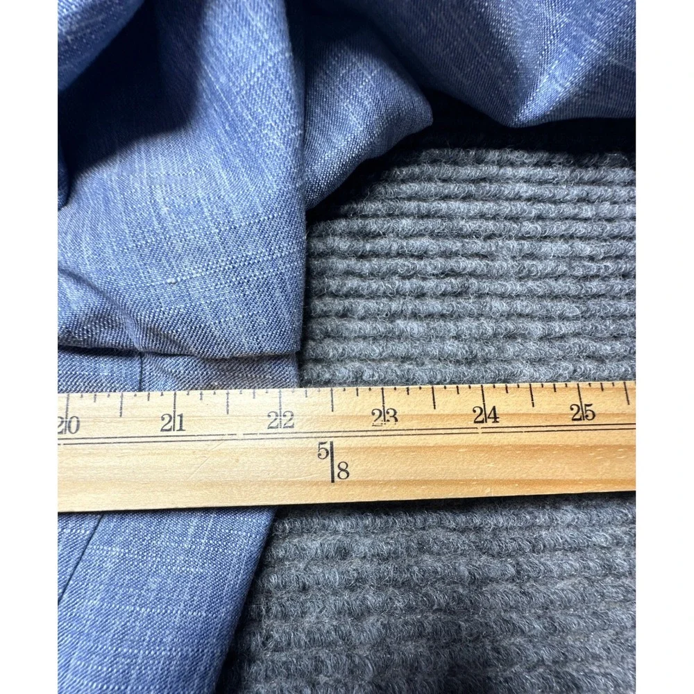 HUGO BOSS Sport Coat Mens 40R Blue Guabello Wool Linen Two Button Blazer